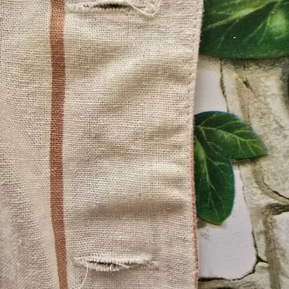 ModCloth Opportunity Linen/Viscose Blazer Cream Striped Front Pockets Light 1X - Picture 10 of 11